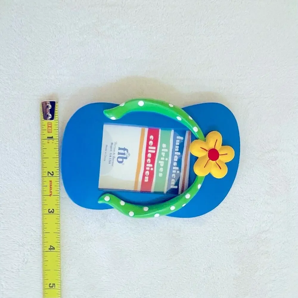 Flip Flop Photo Picture Frame, 3D, Summer, Beach, Ocean